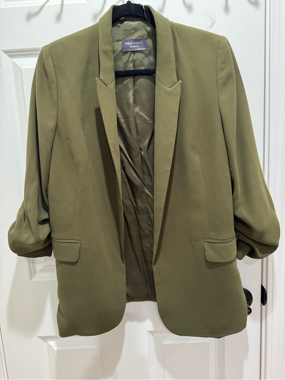 M & S Collection Relaxed Fit Blazer Size 14 - Picture 1 of 5